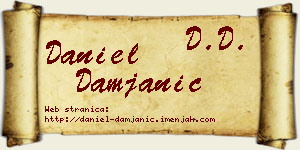 Daniel Damjanić vizit kartica